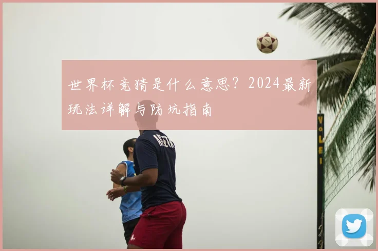 世界杯竞猜是什么意思?2024最新玩法详解与防坑指南