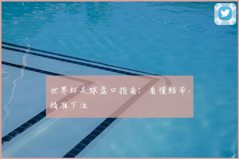 世界杯足球盘口指南：看懂赔率，精准下注